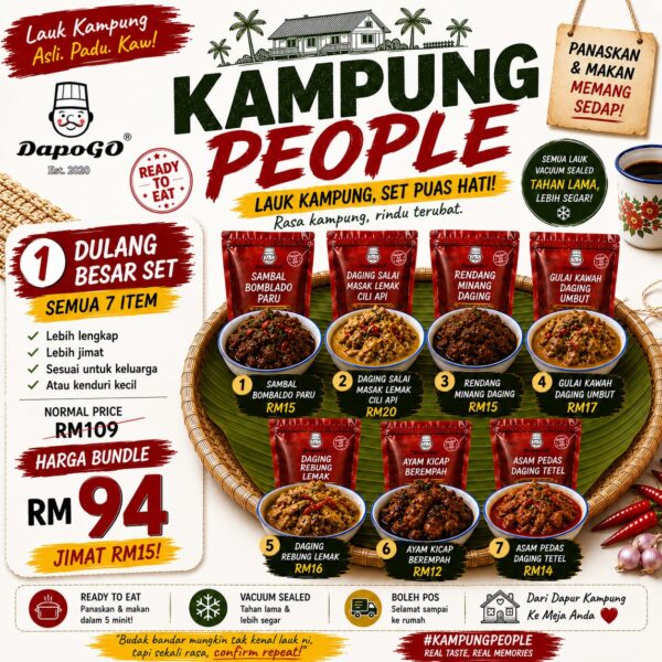 KOMBO KAMPUNG PEOPLE – DULANG BESAR SET