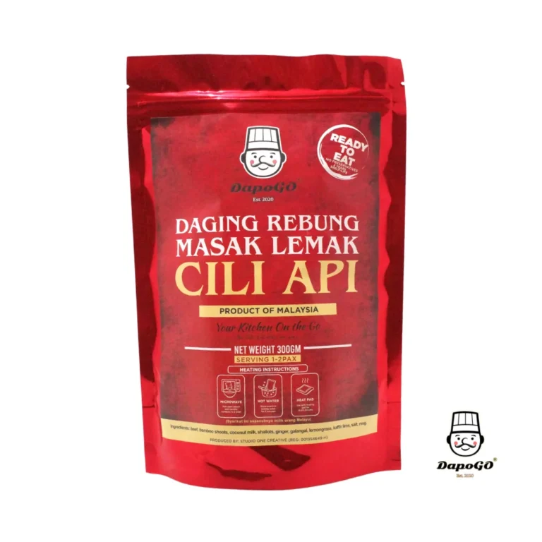 Pek retort Daging Rebung Masak Lemak Cili Api DapoGo