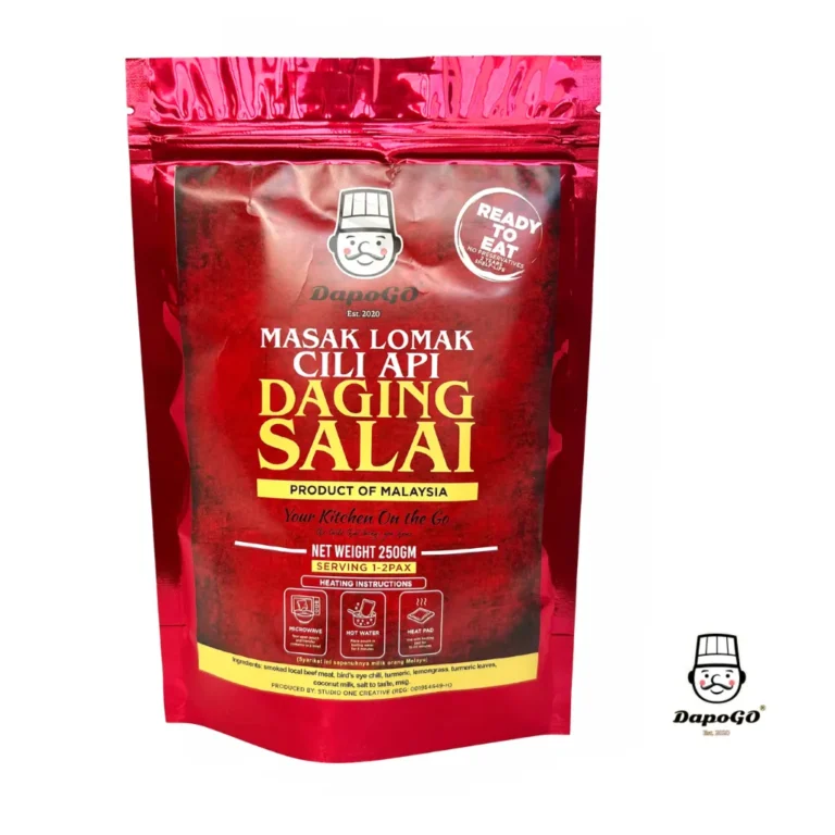 DapoGo Daging Salai Masak Lomak Cili Api retort pouch