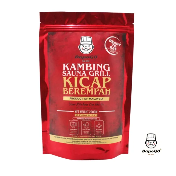 KAMBING SAUNA GRILL KICAP BEREMPAH (200gm)