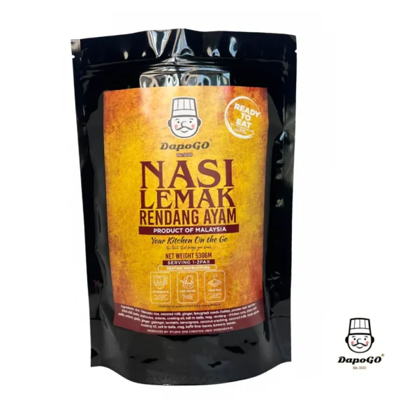 NASI LEMAK RENDANG AYAM (530gm)