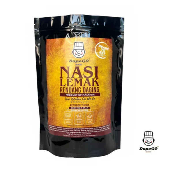 NASI LEMAK RENDANG DAGING (530gm)