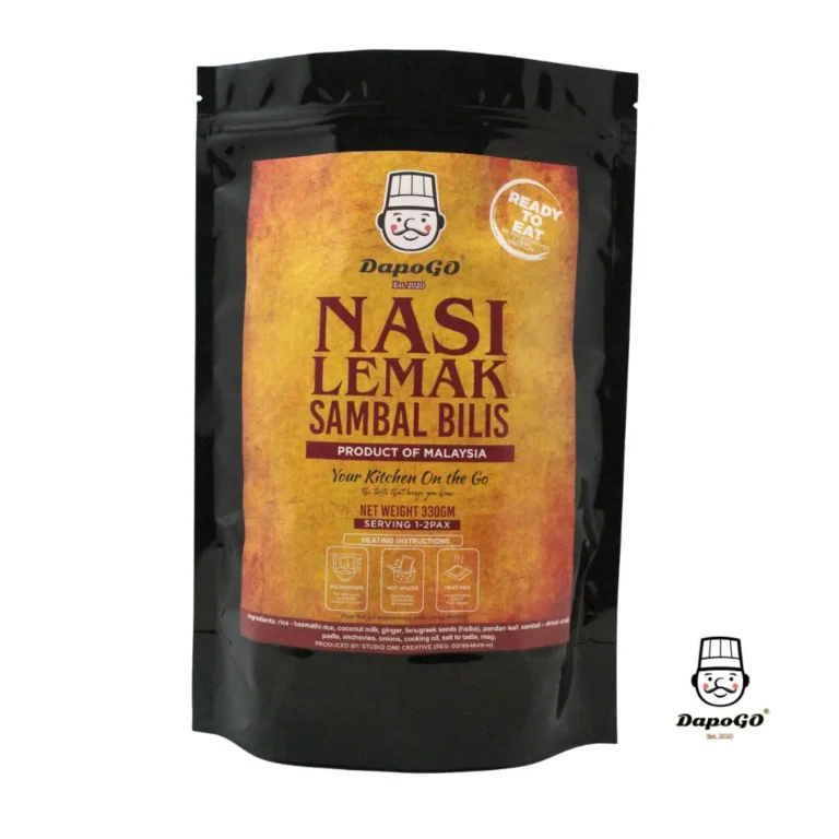DapoGo Nasi Lemak Sambal Bilis retort pouch