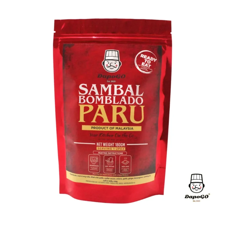 Setiap produk dimasak dan disterilkan di dalam pek yang sudah tertutup kedap.