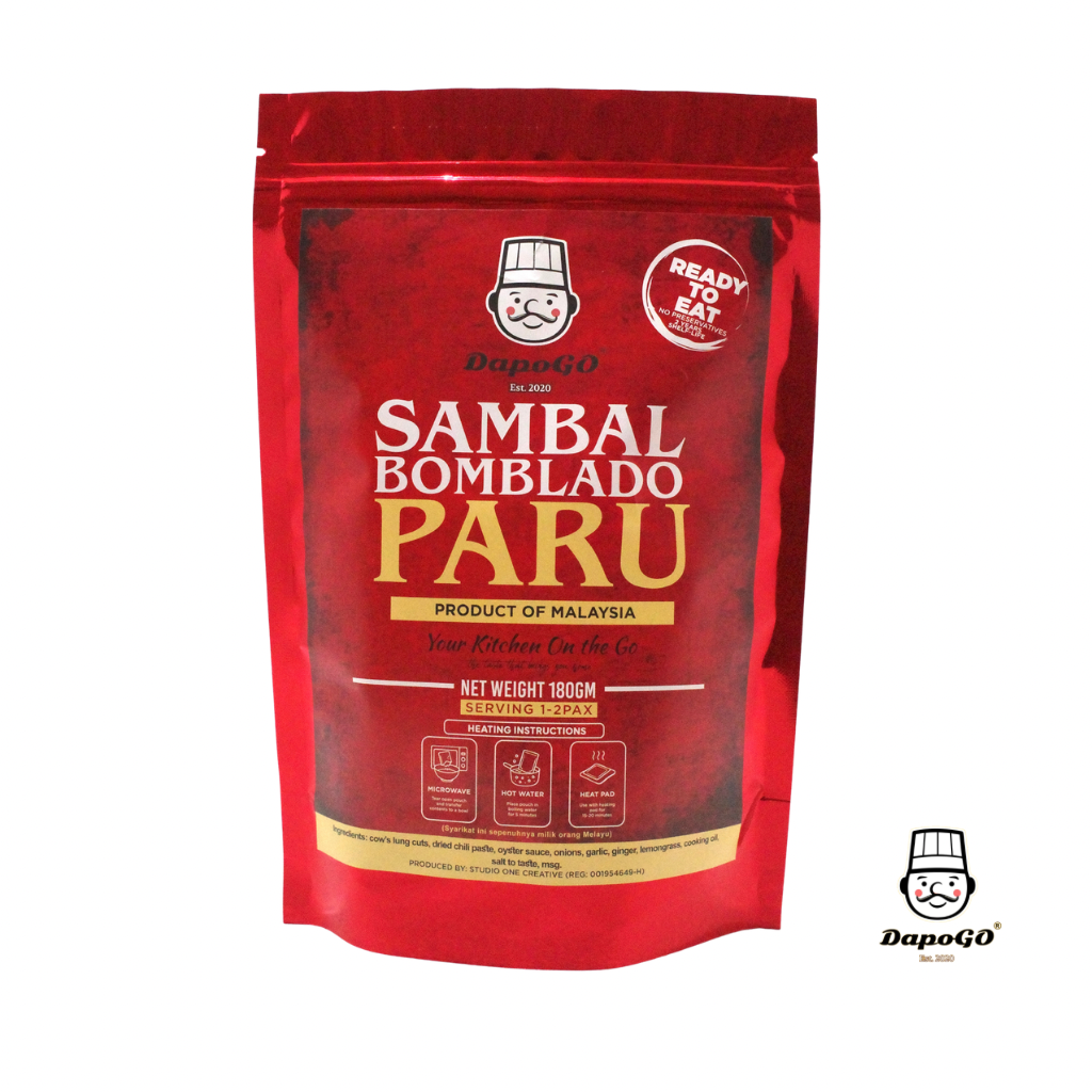 DapoGo Sambal Bomblado Paru retort pouch